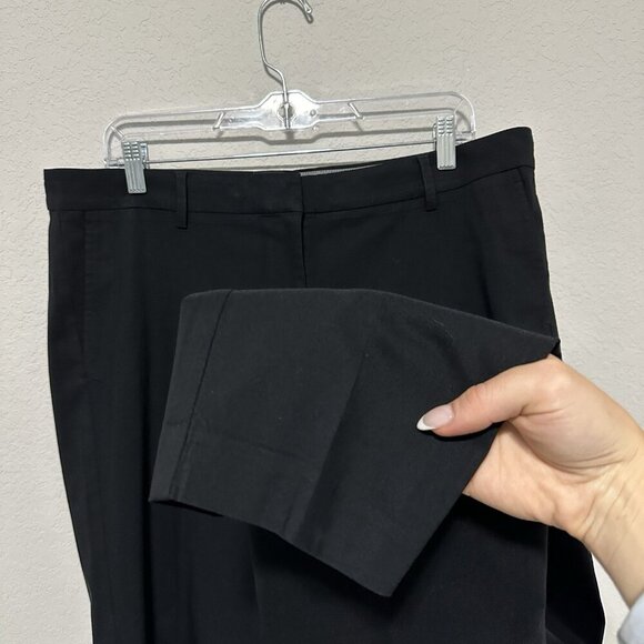 J.Jill Wearever Collection Refined Woven Trouser Dress Pants Women Size 16 Black - Picture 7 of 9